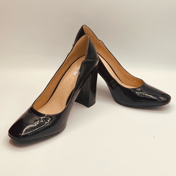 EU 36 US6 GEOX Respira Black Classic Patent Leather Pumps 3” Comfortable Heel - Picture 10 of 10